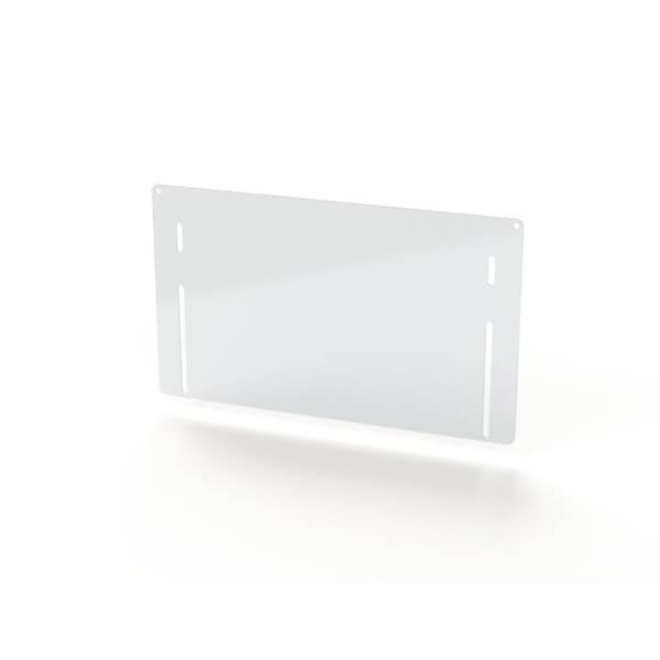 Barrier Extension, 8 in. H x 13-1/2 in. W x 0.08 in. L, Carbon Steel